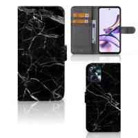 Motorola Moto G13 | G23 | Bookcase | Marmer Zwart - Origineel Cadeau Vader - thumbnail