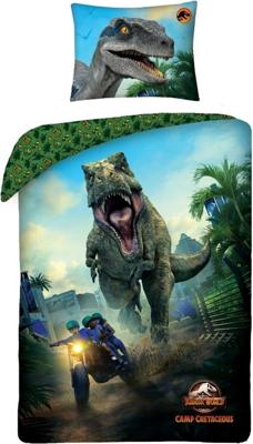 Jurassic World Dekbedovertrek Camp 140 x 200 cm - Katoen - 70 x 90 cm Jurassic World Dekbedovertrek Camp 140 x 200 cm - Katoen - 70 x 90 cm
