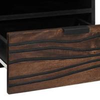 Salontafel with Drawer Bruin en zwart 80 x 54 x 40 cm - thumbnail