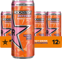 Rockstar - Energy Drink Tropical Guava No Sugar - 12x 250ml - thumbnail