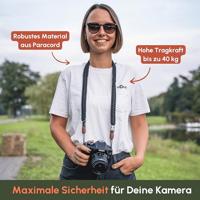 C-Rope Traveler camera strap Silent Black, 100cm Paracord - thumbnail