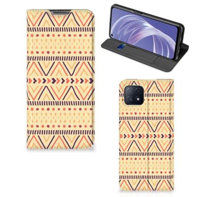 OPPO A73 5G | Hoesje met Magneet | Aztec Yellow OPPO A73 5G | Hoesje met Magneet | Aztec Yellow