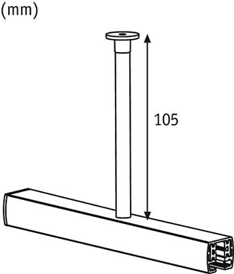 Paulmann 97688 230V-railsysteemcomponenten Railophanging Wit Paulmann 97688 230V-railsysteemcomponenten Railophanging Wit