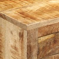 Dressoir 80x30x65 cm massief ruw mangohout - thumbnail