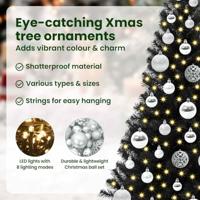 VidaXL Kerstboom met 150 led met standaard zwart 120 cm pvc - thumbnail