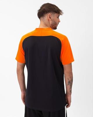 JAKO 6324 Polo Iconic - Zwart/Fluo Oranje - 3XL