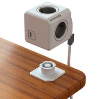 Allocacoc 1402GY/DEEUPC Stekkerdoos | PowerCube Extended | 2x USB-A poorten | 4 Sockets | Wit/Grijs | 1,5 meter - thumbnail