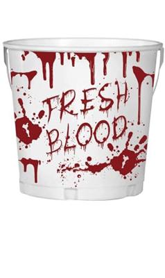 Metalen Emmertje Halloween Fresh Blood (19x23cm)