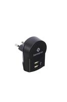 WORLD ADAPTOR PRO 3-P+USB Black - thumbnail