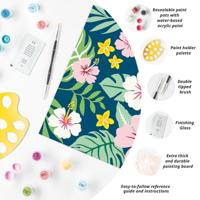 Ravensburger creart schilderen op nummer - exotische bloemen - thumbnail