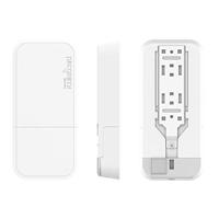 Mikrotik WAP 60G AP 1000 Mbit/s wit Ethernet-verbinding, ondersteunt stroomvoorziening via deze poort (PoE).,wit - thumbnail