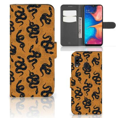 Telefoonhoesje | Met pasjeshouder | voor Samsung Galaxy A30 Snakes Telefoonhoesje | Met pasjeshouder | voor Samsung Galaxy A30 Snakes