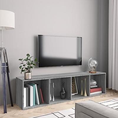 Boekenkast / tv-meubel 143x30x36 cm grijs sonoma eikenkleurig
