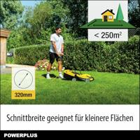 Rasaerba elettrico - POWERPLUS - POWEG62205 - 1300 W - 320 mm Ø - Con raccolta e scarico posteriore - thumbnail