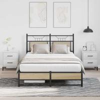 Bedframe zonder matras hout sonoma eikenkleurig 120x200 cm - thumbnail