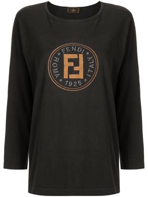 Fendi Pre-Owned long sleeve top - Black