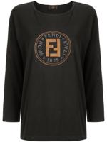 Fendi Pre-Owned long sleeve top - Black - thumbnail