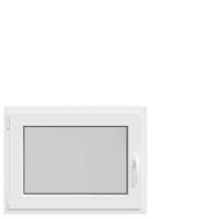 Kelderraam "RISOR" 80x50 cm draai-kiep DIN links wit - thumbnail