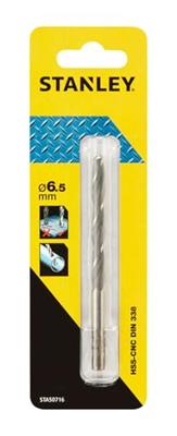 Stanley metaalboor 6,5 mm HSS-CNC STA50716