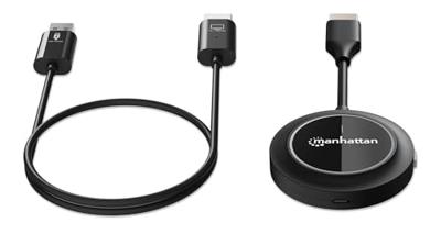 Manhattan 1080p Wireless HDMI-Präsentationsset mit HDMI-Empfänger und HDMI Sender-Dongle Draadloze HDMI-set 30 m 5150 kHz, 5250 MHz 1920 x 1080 Pixel Manhattan 1080p Wireless HDMI-Präsentationsset mit HDMI-Empfänger und HDMI Sender-Dongle Draadloze HDMI-set 30 m 5150 kHz, 5250 MHz 1920 x 1080 Pixel