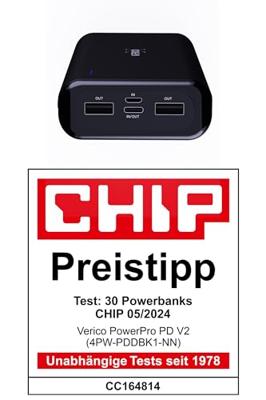 Verico Power Pro PD Powerbank 20000 mAh USB PD LiPo USB-A, USB-C Zwart Verico Power Pro PD Powerbank 20000 mAh USB PD LiPo USB-A, USB-C Zwart