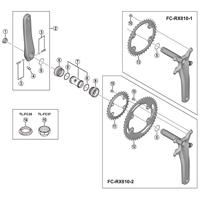 Shimano kettingblad 40t grx fc-rx810-1 - thumbnail