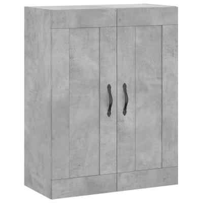 Wandkast 69,5x34x90 cm bewerkt hout betongrijs Wandkast 69,5x34x90 cm bewerkt hout betongrijs