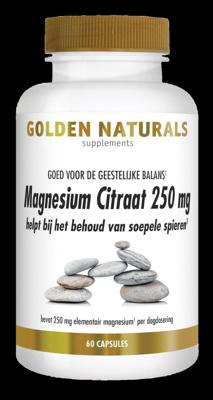 Golden Naturals Magnesium Citraat 250mg Capsules Golden Naturals Magnesium Citraat 250mg Capsules