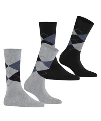 Burlington 2-paar Everyday dames sokken - Argyle - katoenen sokken met ruit print