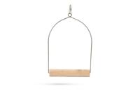 Chromen schommel voor papegaaien - thumbnail