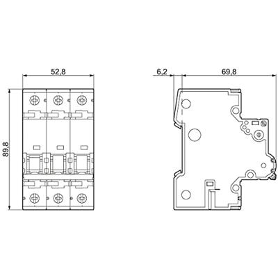 Siemens 5SY43167 5SY4316-7 Zekeringautomaat 16 A 230 V, 400 V