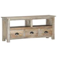 VidaXL Tv-meubel 110x30x50 cm massief mangohout - thumbnail