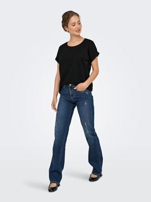 Only Onlmoster Glitter S/s Top Noos Jrs T-shirts Black