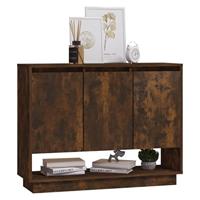 Dressoir 97x31x75 cm spaanplaat gerookt eikenkleurig - thumbnail
