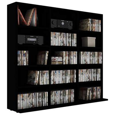 Cd-kast 102x23x89,5 cm bewerkt hout zwart - thumbnail