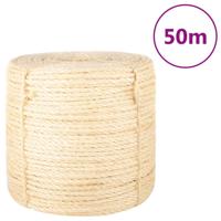 VidaXL Touw 6 mm 50 m 100% sisal - thumbnail