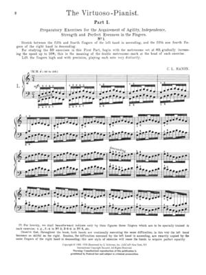 G. Schirmer Hanon: The Virtuoso Pianist - Complete in 60 Exercises for the Piano G. Schirmer Hanon: The Virtuoso Pianist - Complete in 60 Exercises for the Piano