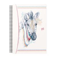 Oxford Boho Chic spiraalblok, ft A5, 120 bladzijden, gelijnd, geassorteerde kleuren - thumbnail