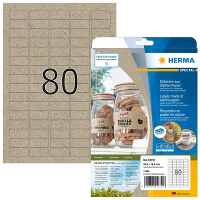Etiket herma 10751 35.6x16.9mm silphie br 1600st Etiket herma 10751 35.6x16.9mm silphie br 1600st