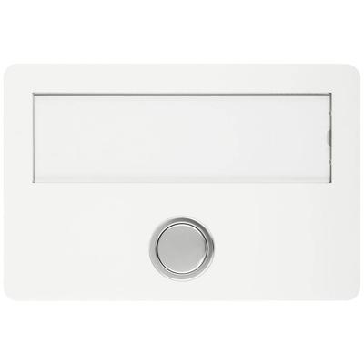 Grothe 55642 Bel Met naambord Wit