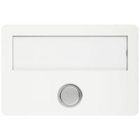 Grothe 55642 Bel Met naambord Wit - thumbnail