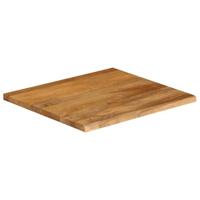 Tafelblad met natuurlijke rand 60x60x2,5 cm massief mangohout - thumbnail