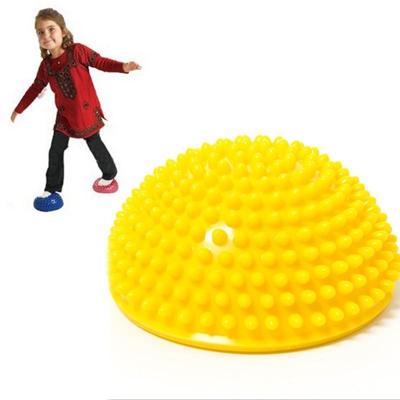 Halfrond evenwicht Stepping Stones Durian stekelige massage bal zintuiglijke integratie indoor buiten spelen speelgoed voor kinderen kinderen (geel)