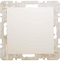 Berker S1 blindplaat creme glanzend - thumbnail
