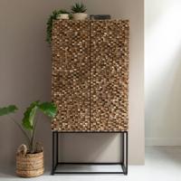 MUST Living Opbergkast 'Sticks' Teakhout, 180 x 90cm - thumbnail