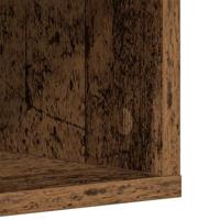 Schoenenkast 54x34x183 cm spaanplaat oud hout - thumbnail