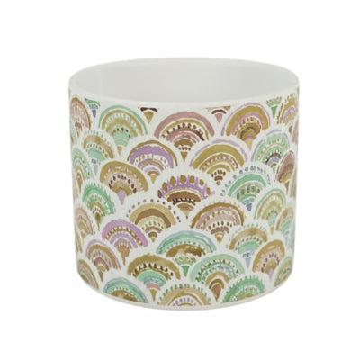 Bloempot Multi color keramiek 12 cm | 12 stuks