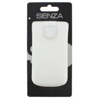 Senza Leather Slide Case White Size M - thumbnail