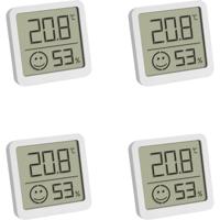 TFA Dostmann 4-pack 30.5053.02.04 Thermo- en hygrometer Wit - thumbnail