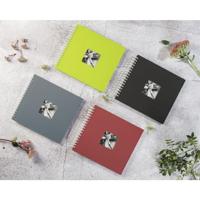 Hama spiraalalbum fine art 24x17 cm 50 witte pagina&apos;s zwart - thumbnail